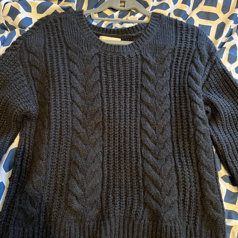 Black knit sweater